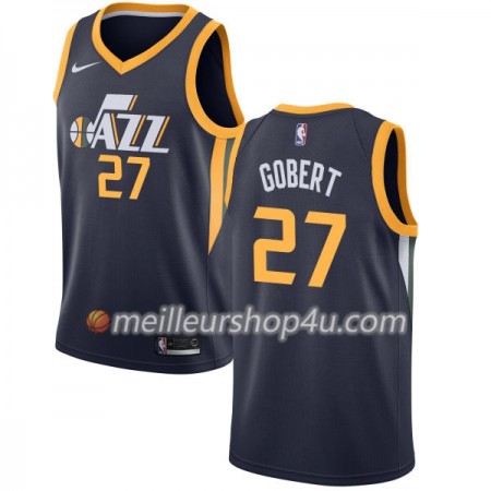Maillot Basket Homme Utah Jazz Rudy Gobert 27 Nike 2017-18 Navy Swingman